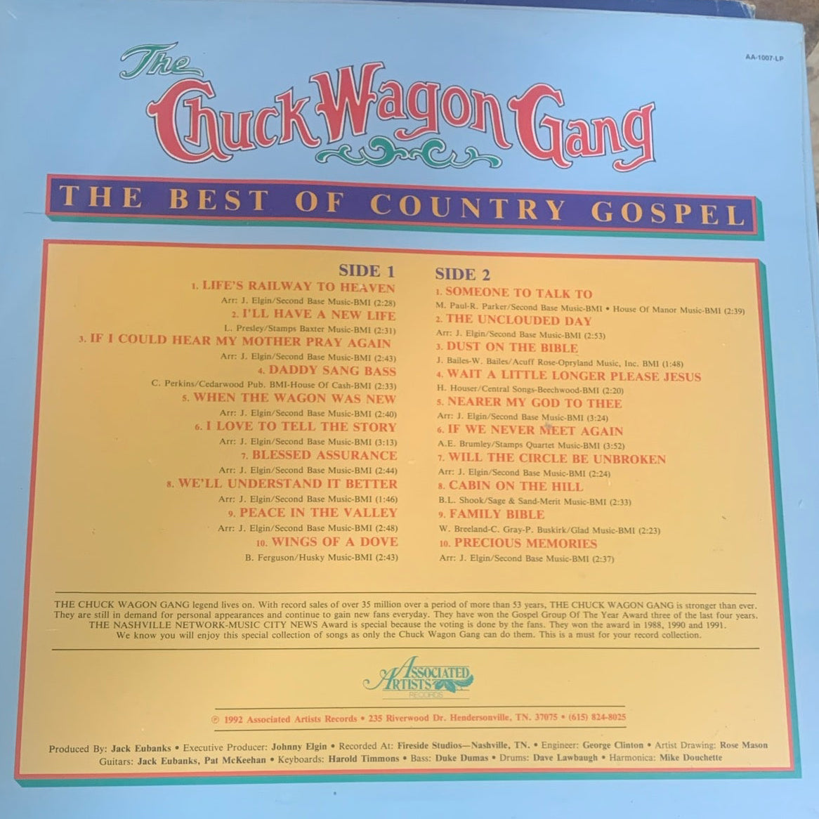 Chuck Wagon Gang LP-The Best Of Country Gospel
